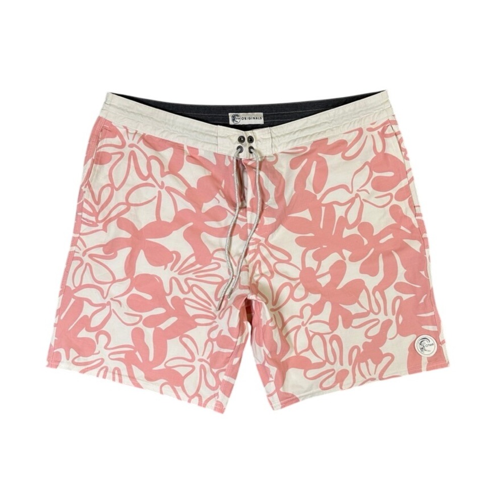 ONeill OOriginals Mens Pink Floral Board Shorts Swim Trunks Size 38